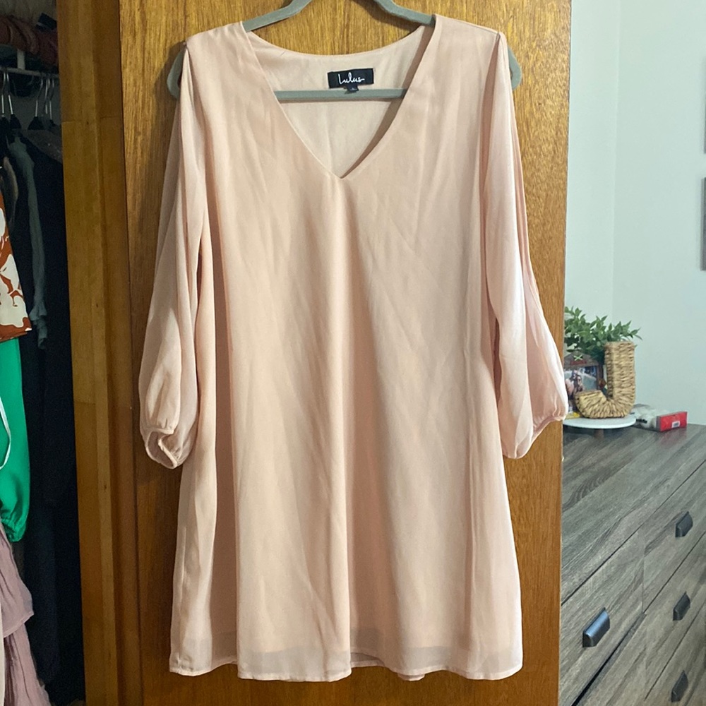 Baby Pink Shift Dress